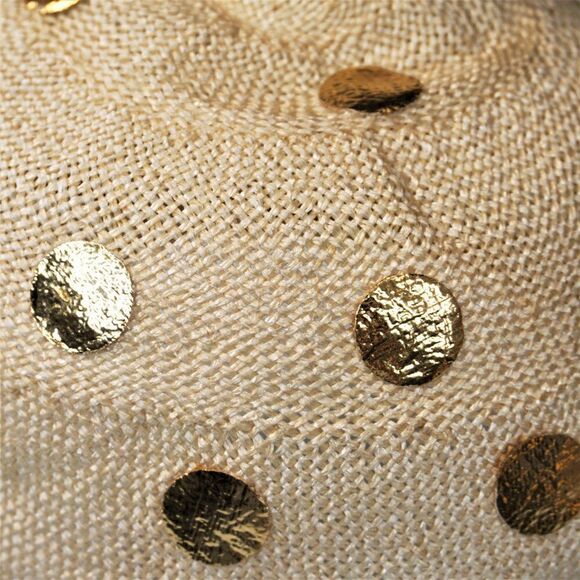 Bucket Hat Jami Exclusive Flapper Hat Mod Gold Polka Dot 1960 Union Label main image 9